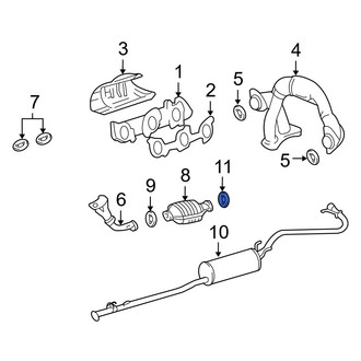 Toyota OE - Exhaust Muffler Gasket