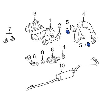 Toyota OE - Exhaust Crossover Gasket