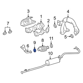 Toyota OE - Exhaust Muffler Gasket