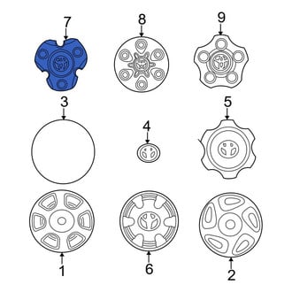 Toyota OE - Wheel Cap