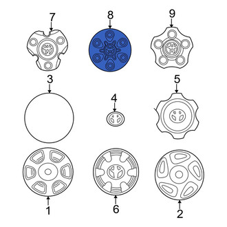 Toyota OE - Wheel Cap
