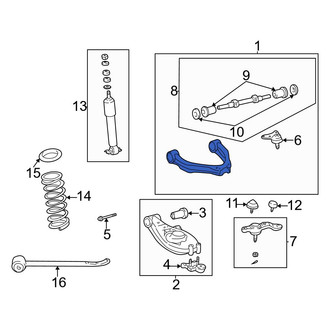 Toyota OE - Front Right Upper Suspension Control Arm