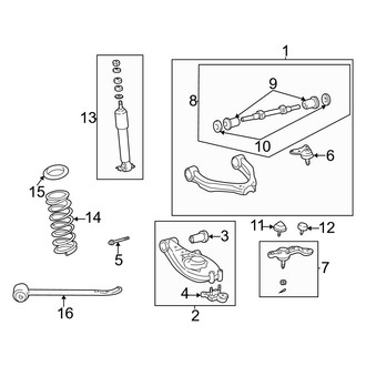 Toyota OE - Front Suspension - Suspension Components
