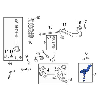 Toyota OE - Front Left Lower Suspension Ball Joint