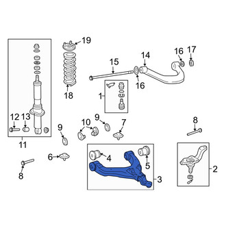 Toyota OE - Front Left Lower Suspension Control Arm