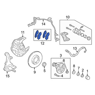 Toyota OE - Front Disc Brake Pad Set