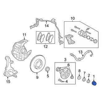 Toyota OE - Wheel Bearing Dust Cap
