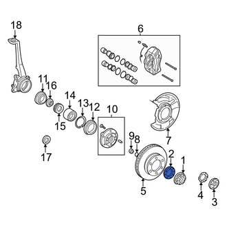 Toyota OE - Wheel Bearing Dust Cap Seal