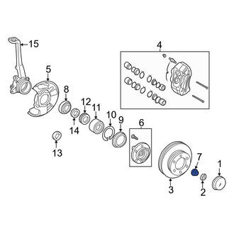 Toyota OE - Front CV Joint Nut