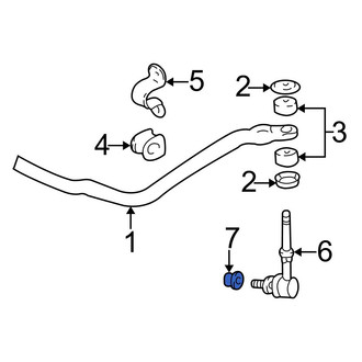 Toyota OE - Front Suspension Stabilizer Bar Link Nut