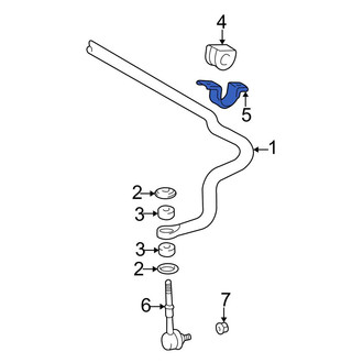 Toyota OE - Front Right Suspension Stabilizer Bar Bracket