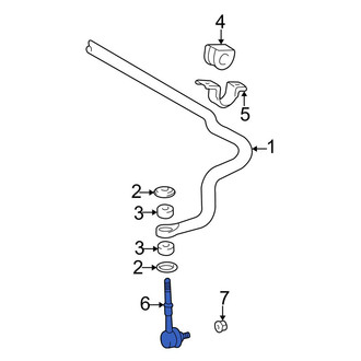 Toyota OE - Front Right Suspension Stabilizer Bar Link