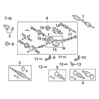 Toyota OE - Front Suspension - Carrier & Front Axles