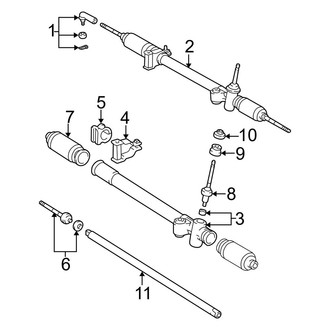 Toyota OE - Steering Gear & Linkage (Manual Steering), (Manual Steering)
