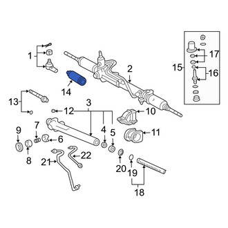 Toyota OE - Rack and Pinion Bellows