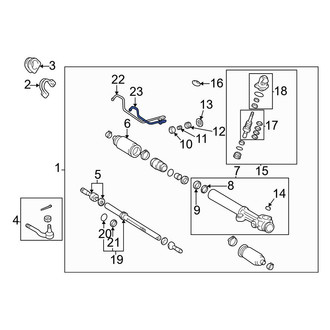 Toyota OE - Front Left Power Steering Line