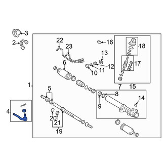 Toyota OE - Inner Steering Tie Rod End