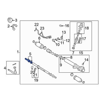 Toyota OE - Left Outer Steering Tie Rod End
