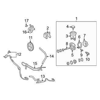 Toyota OE - Steering Gear & Linkage - Pump & Hoses (Power Steering), (Power Steering)