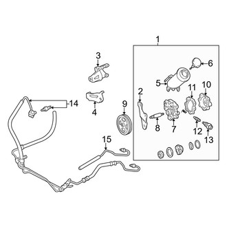Toyota OE - Steering Gear & Linkage - Pump & Hoses (Power Steering), (3.4L Power Steering)
