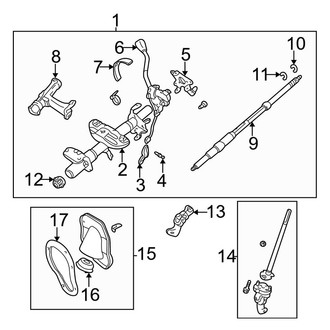 Toyota OE - Steering Column Assembly (Column Shift, W/O Tilt), (Automatic Tr)