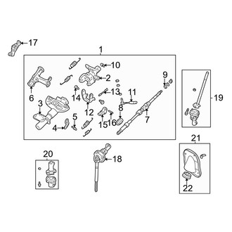 Toyota OE - Steering Column Assembly (Floor Shift, With Tilt)