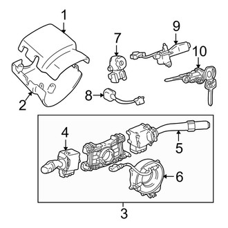 Toyota OE - Steering Column - Shroud, Switches & Levers (Column Shift)