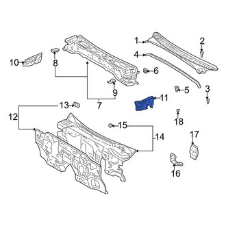 Toyota OE - Front Left Cowl Side Panel