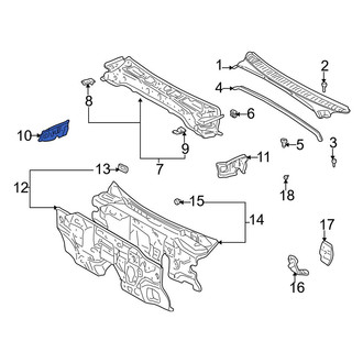 Toyota OE - Front Right Cowl Side Panel