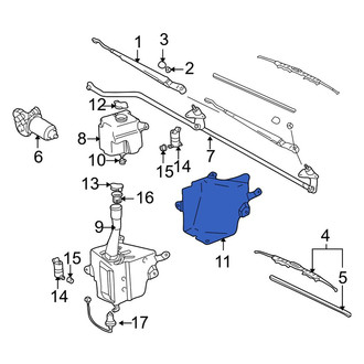 Toyota OE - Front Windshield Washer Pump Heat Shield