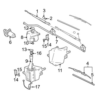 Toyota OE - Windshield - Wiper & Washer Components (USA Only)