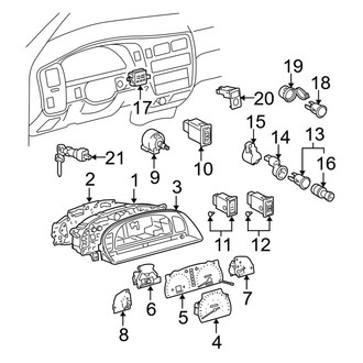 Toyota OE - Instrument Panel - Cluster & Switches