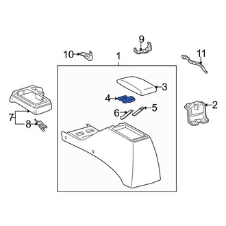 Toyota OE - Center Console Latch