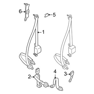 Toyota OE - Restraint Systems - Front Seat Belts