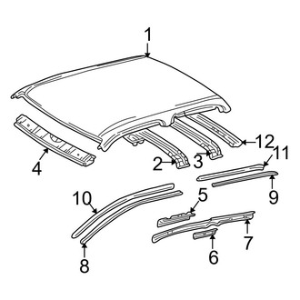 Toyota OE - Cab - Roof & Components (W/O Sunroof), (Double Cab)