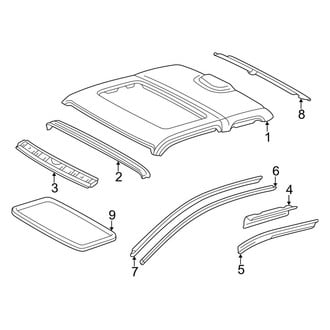 Toyota OE - Cab - Roof & Components (With Sunroof), (Base / Limited / Pre Runner / SR5 Xtracab)