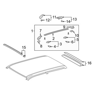 Toyota OE - Cab - Roof Rack (Double Cab)