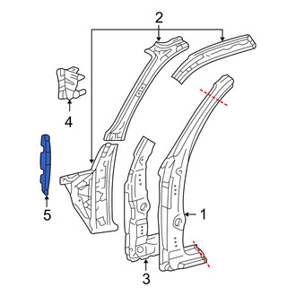 Toyota OE - Front Right Cowl Insulator