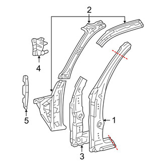 Toyota OE - Cab - Hinge Pillar
