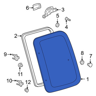 Toyota OE - Left Side Panel Glass