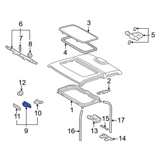 Toyota OE - Left Sunroof Hinge