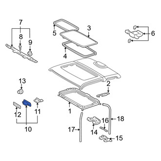 Toyota OE - Left Sunroof Hinge