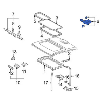 Toyota OE - Sunroof Handle