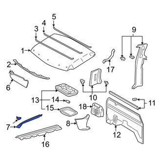 Toyota OE - Left Body A-Pillar Trim Panel