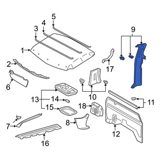 Toyota OE - Left Truck Cab Corner Trim Panel
