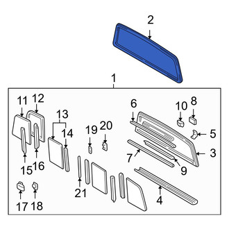 Toyota OE - Rear Back Glass Seal