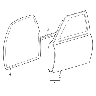 Toyota OE - Front Door - Door & Components