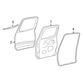 Toyota OE - Rear Door - Door & Components (Double Cab)