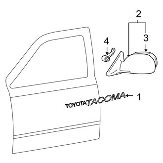 Toyota OE - Front Door - Exterior Trim