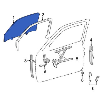 Toyota OE - Front Left Door Glass